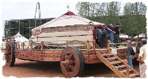 Modern Yurt on Wagon