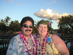 Relaxing at the Luau