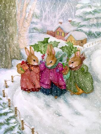 Bunnies in the Snow