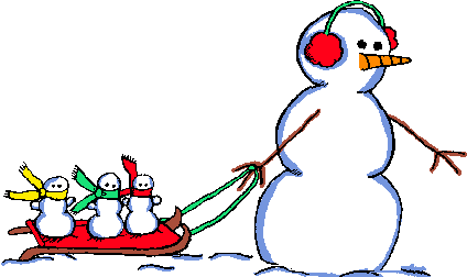 Snowman and Sled